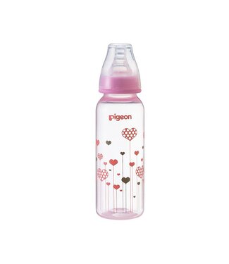 Pigeon Flexible™ Bottle (PP) Pink Hearts 240ml