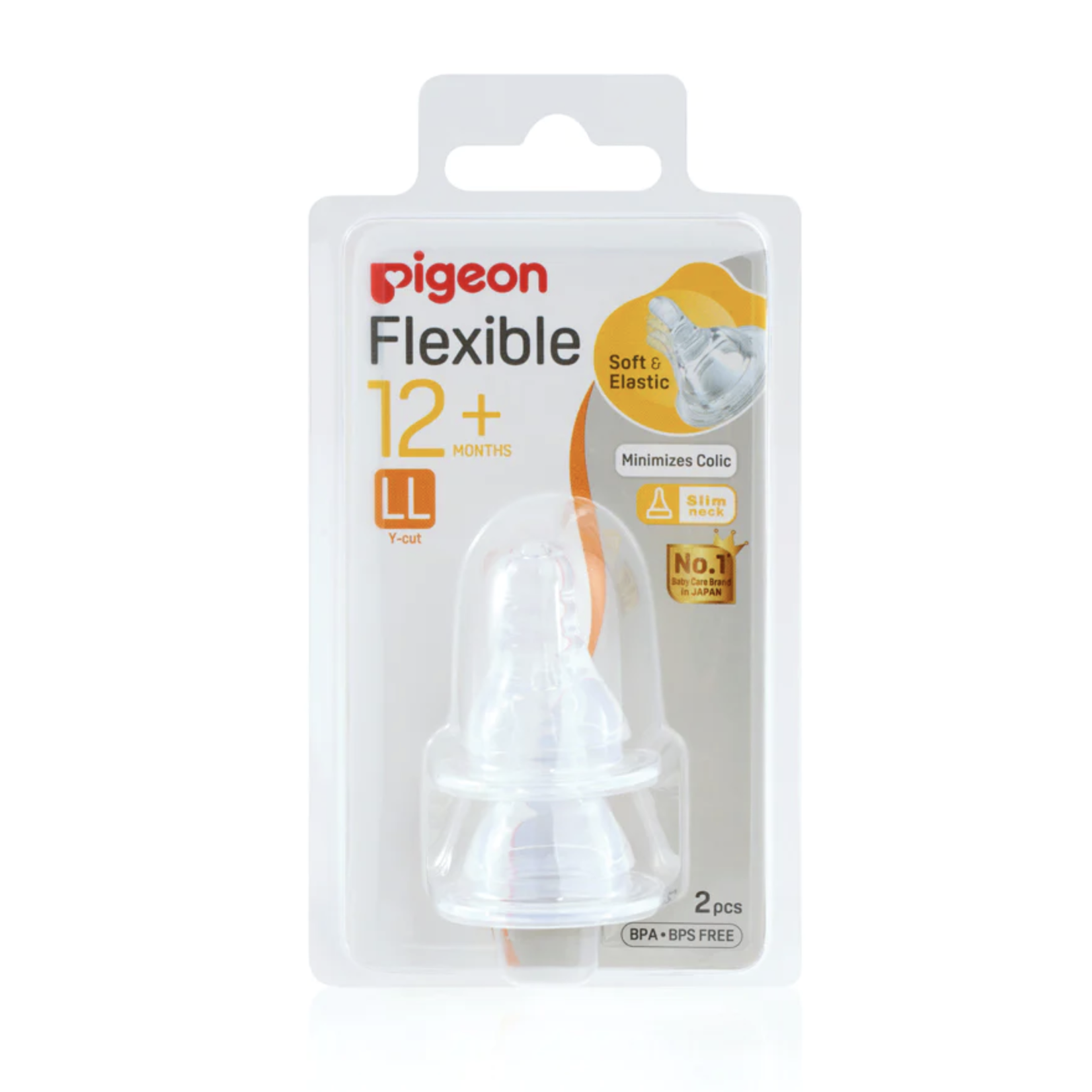 Pigeon Flexible™ Peristaltic 2pk Teat (LL)