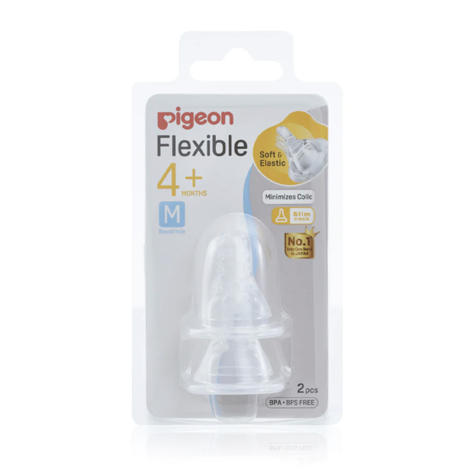 Pigeon Flexible™ Peristaltic 2pk Teat (M)