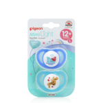 Pigeon MiniLight Pacifier(Twin Pack)Large 12M+