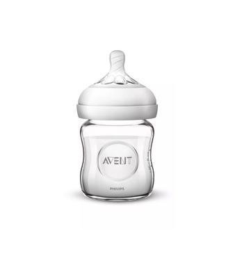 PHILIPS AVENT Natural Feeding Bottle Glass 120ML Single Pk(scf051/17)