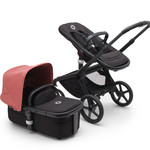 Bugaboo Fox 5 base AU Black/Midnight Black+Sun Canopy Sunrise Red