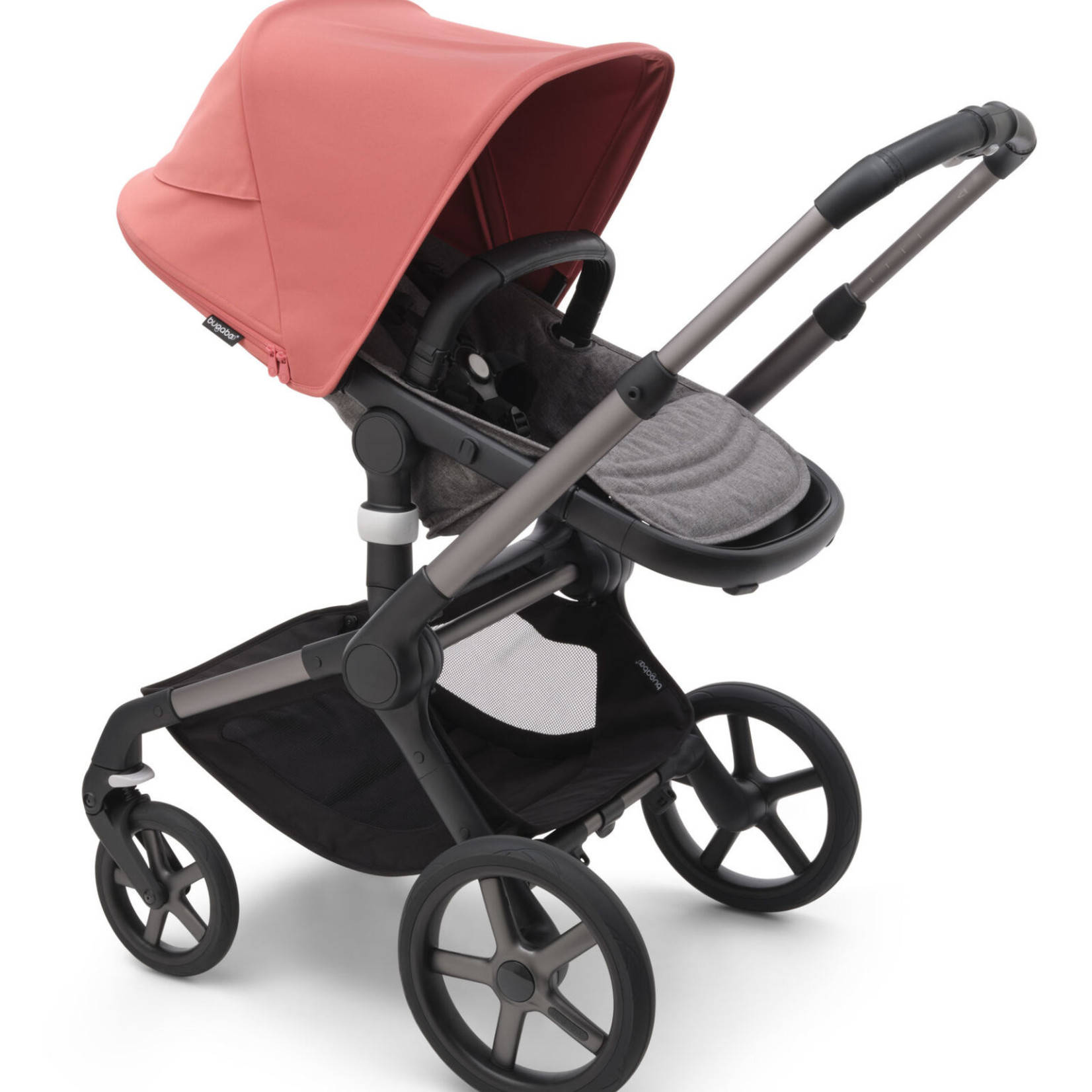 Bugaboo Fox 5 base AU Graphite/Grey Melange+Sun Canopy Sunrise Red