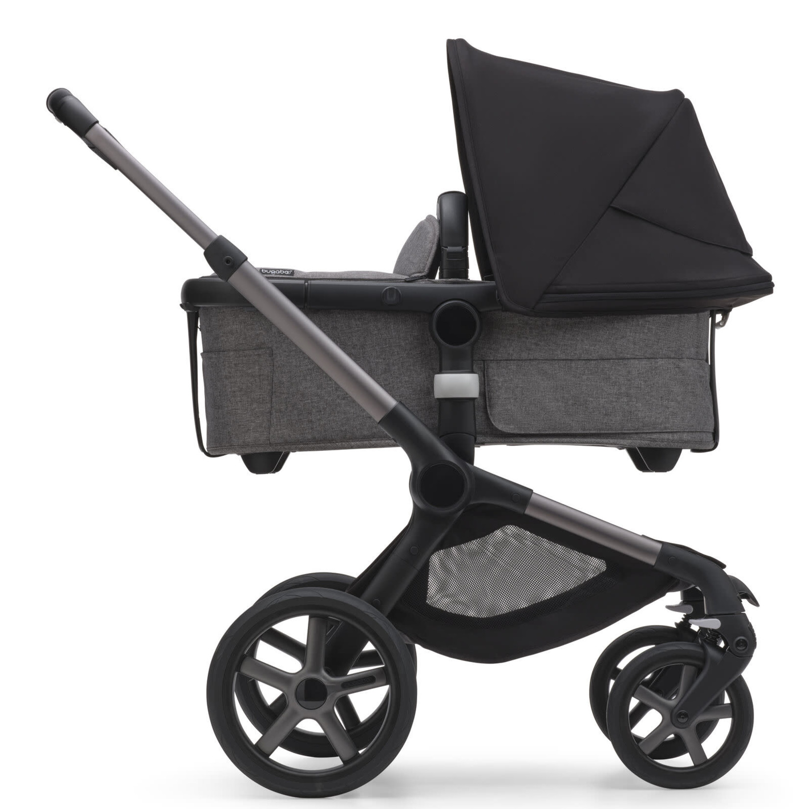 Bugaboo Fox 5 base AU Graphite/Grey Melange+Sun Canopy Midnight Black