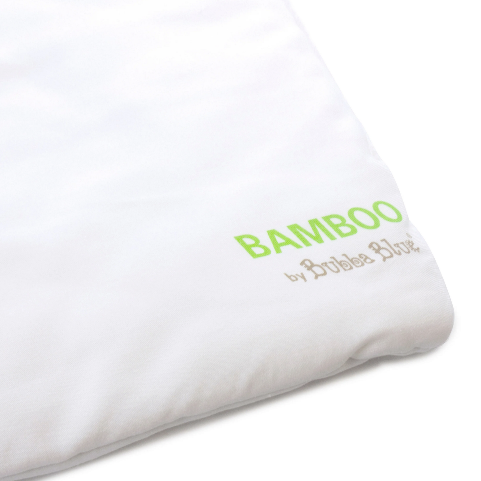 Bubba Blue Bamboo White Cot Pillow - Bamboo filling & casing with bamboo pillowcase