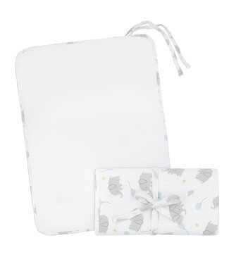 Living Textiles Waterproof Travel Change Mat - Mason Elephant