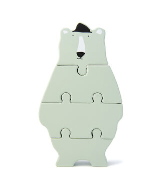 Trixie Wooden body puzzle-Mr. Polar Bear-18 cm x 10 cm x 2cm