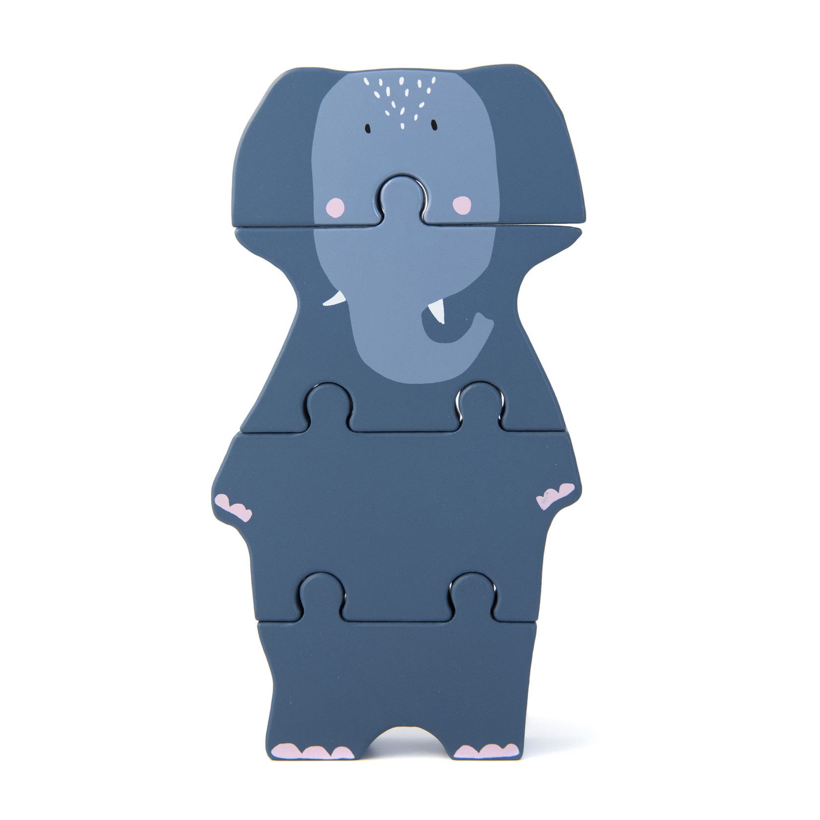 Trixie Wooden body puzzle-Mrs. Elephant-18 cm x 10 cm x 2cm