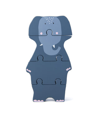 Trixie Wooden body puzzle-Mrs. Elephant-18 cm x 10 cm x 2cm