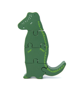 Trixie Wooden body puzzle-Mr. Crocodile-18 cm x 10 cm x 2cm