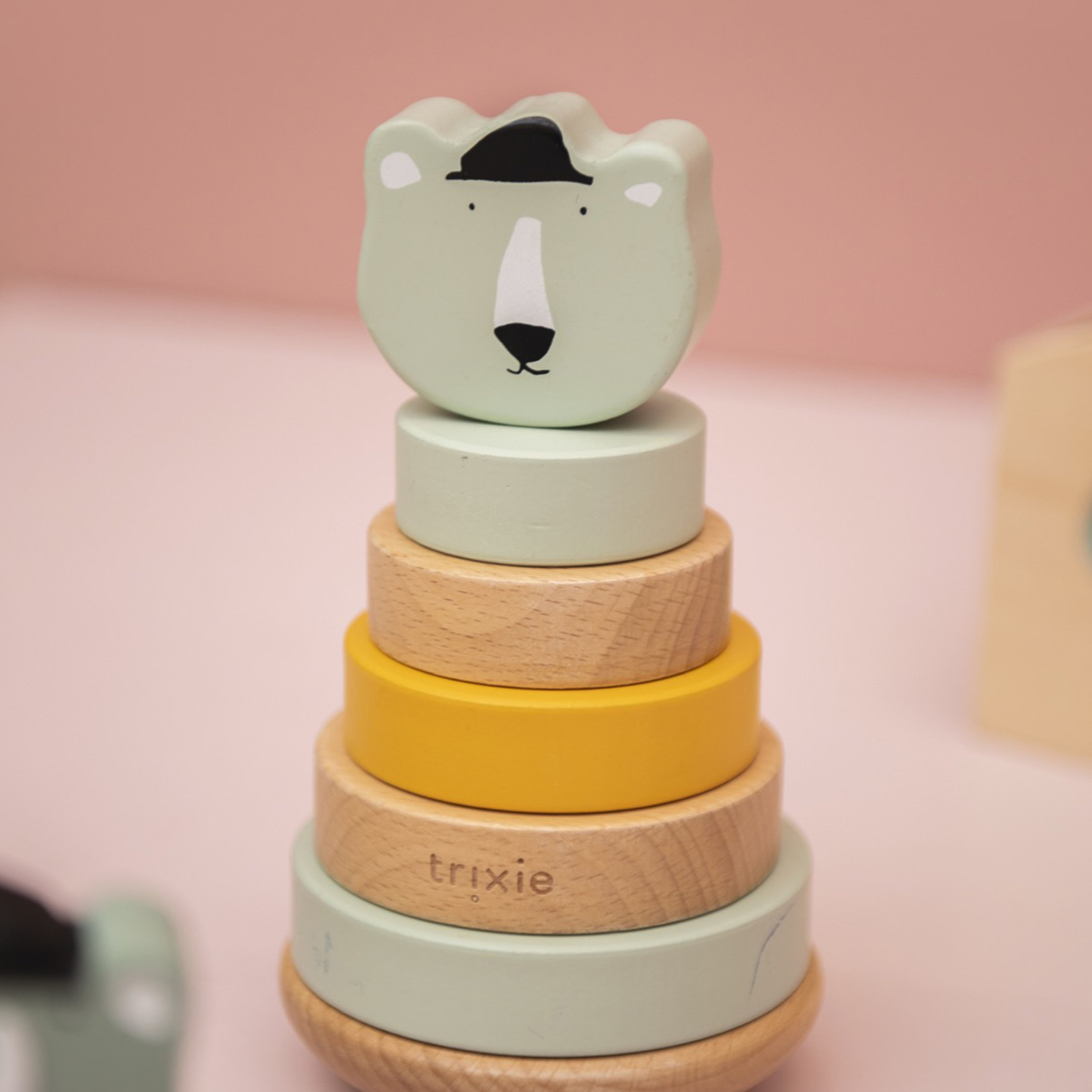Trixie Wooden stacking toy-Mr. Polar Bear-18cmx10cmx10cm