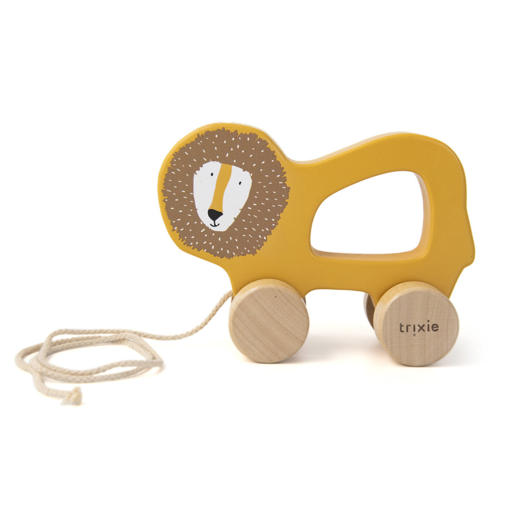 Trixie Wooden pull along toy-Mr. Lion