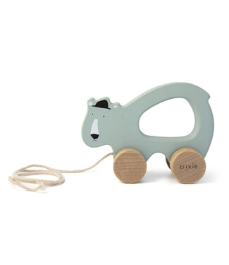 Trixie Wooden pull along toy-Mr. Polar Bear