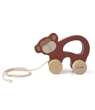 Trixie Wooden pull along toy-Mr. Monkey