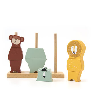 Trixie Wooden animal puzzle stacker - 14 cm x 18 cm x 6cm