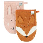 Trixie Organic washcloths 2-pack | Mrs. Rabbit - Mr. Fox