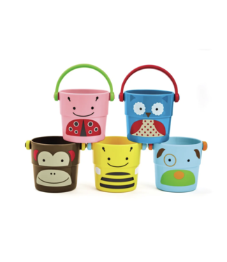 Skip Hop EXPLORE & MORE ZOO STACK & POUR BUCKETS