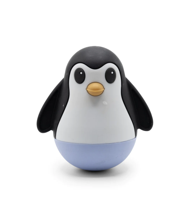 Jellystone Designs PENGUIN WOBBLE-SOFT BLUE