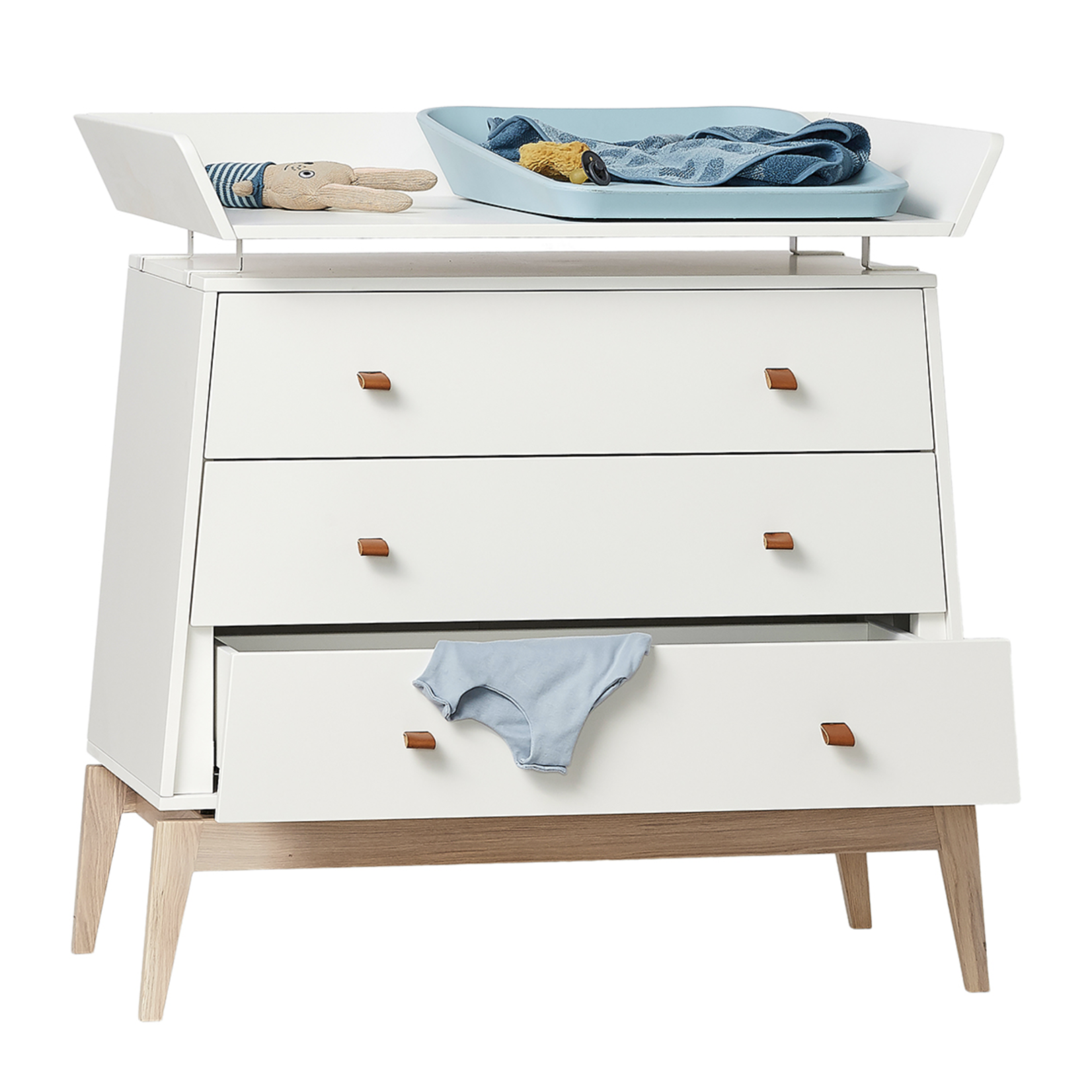 Leander Luna Dresser Changing Unit-White