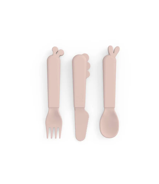 Done by Deer Kiddish Cutlery Set Deer Friends-Powder