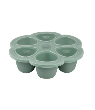 BEABA Multiportions Silicone Freezer Tray 6 X 90ml - Sage Green