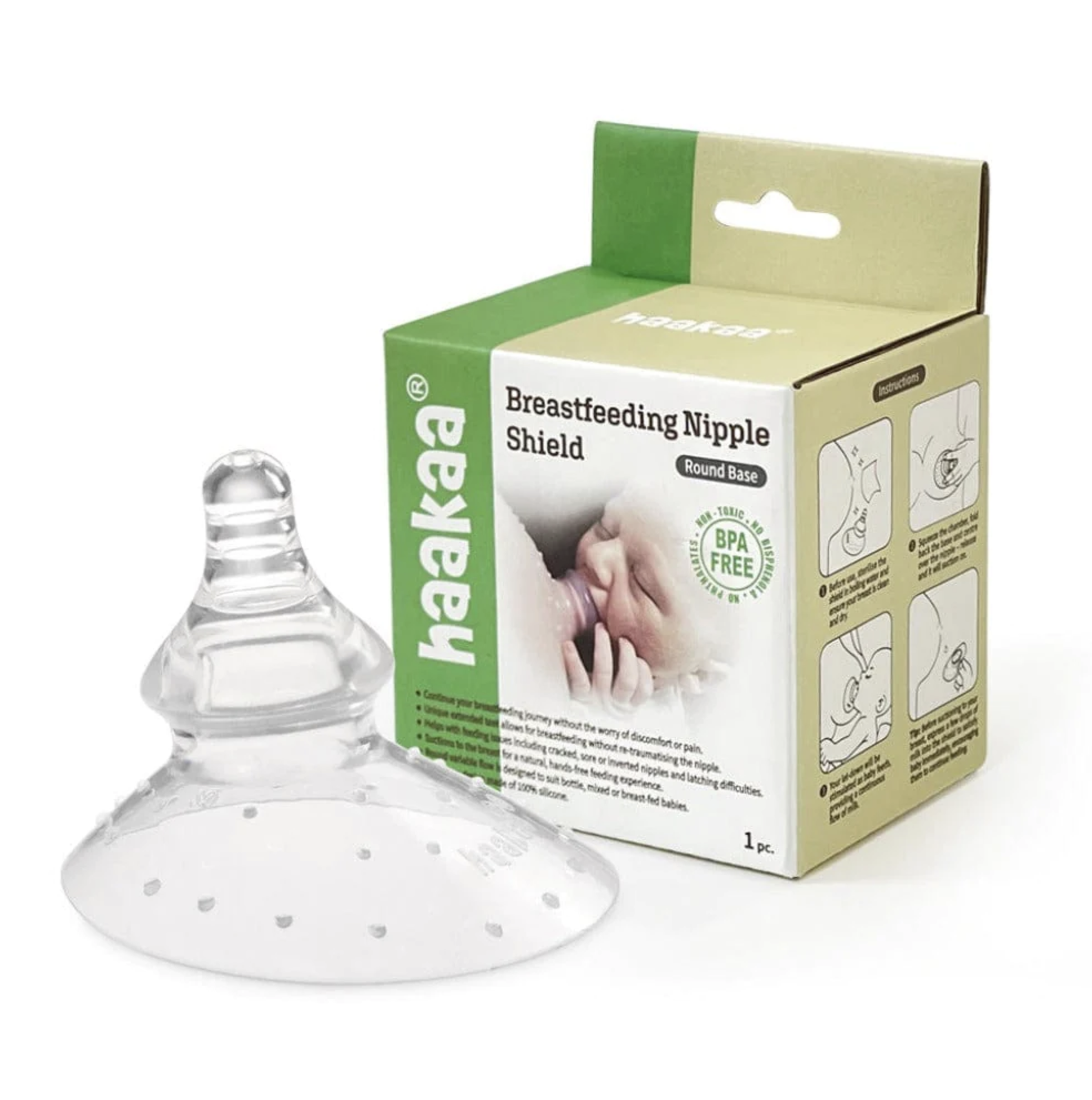 Haakaa - Breastfeeding Nipple Shield - Triangle Base