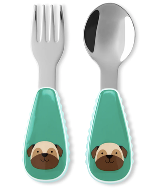 Skip Hop Zoo Utensils Fork&Spoon-Pug