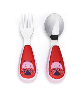 Skip Hop Zoo Utensils Fork&Spoon-Ladybug