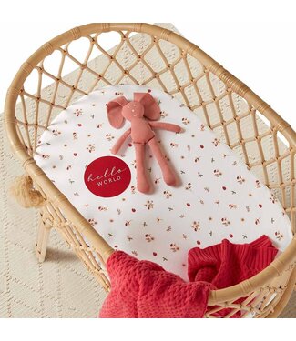 Snuggle Hunny Organic Bassinet Sheet / Change Pad Cover-Ladybug