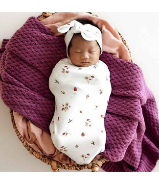 Snuggle Hunny Organic Snuggle Swaddle & Topknot Set-Ladybug