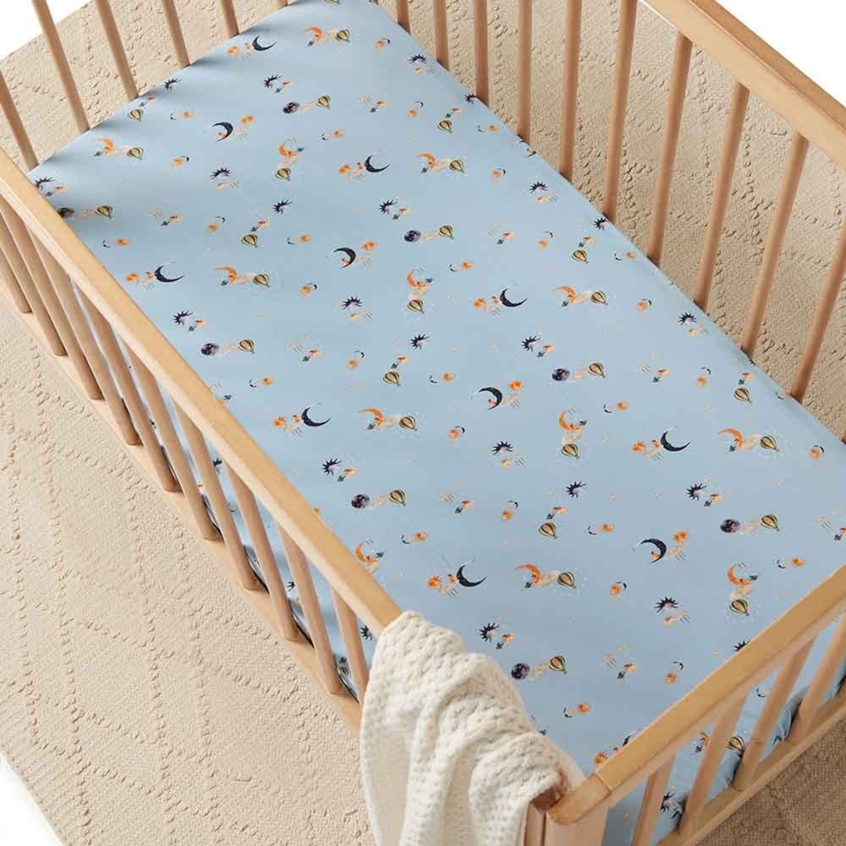 Snuggle Hunny Fitted Cot Sheet-Dream