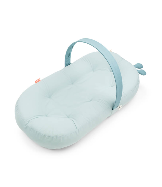 Done by Deer Cozy Lounger with Activity Arch – Blue