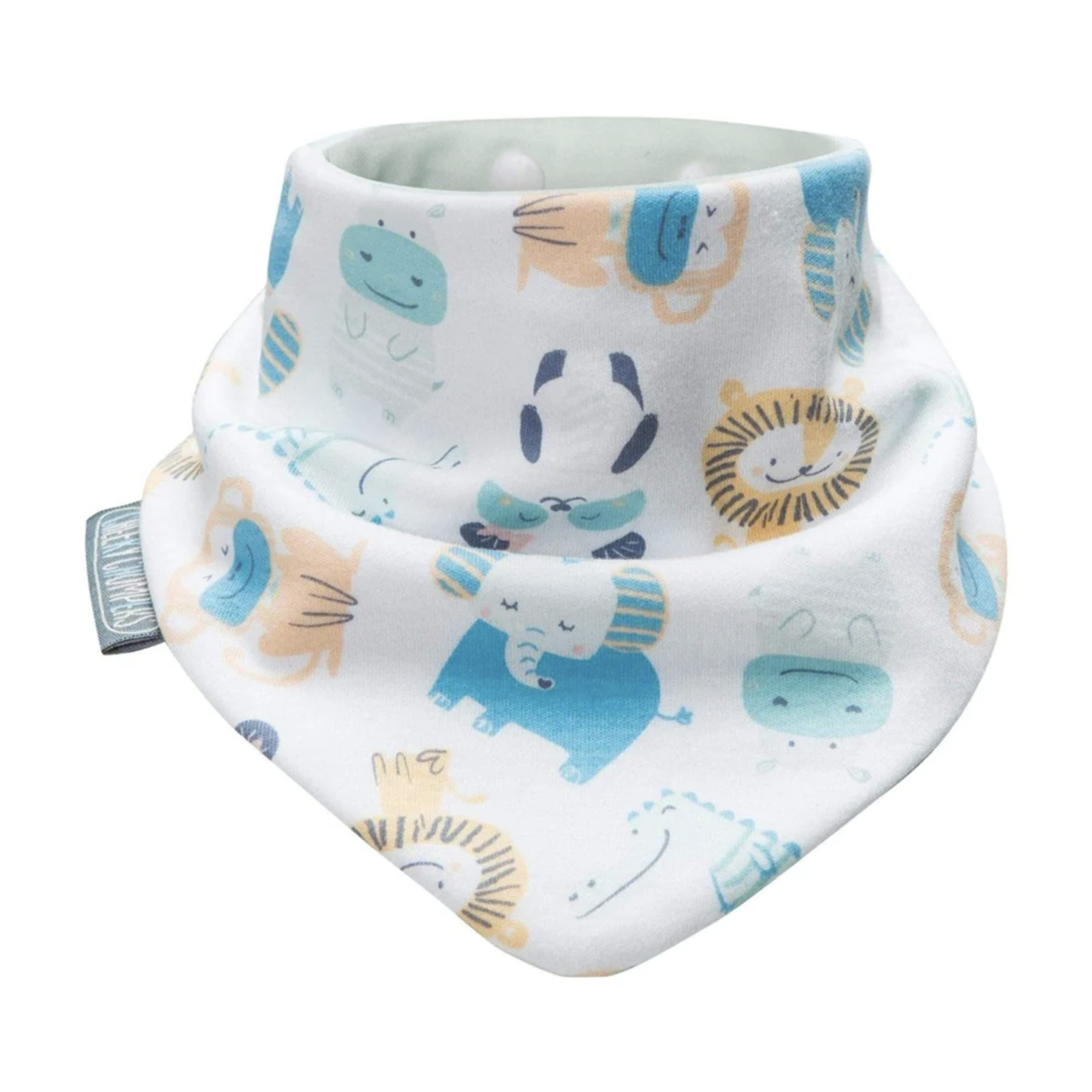 Cheeky Chompers Twin Pack Neckerbibs - Midnight Stars and Cheeky Animals