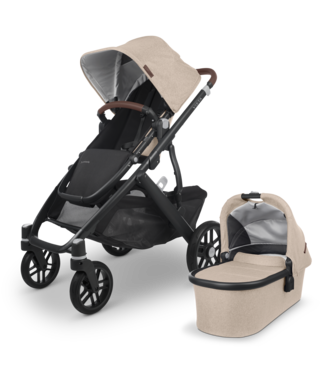 Uppababy VISTA V2 – Liam (Oat Melange/Carbon/Chestnut Leather)+Bonus Gift Value $152.9