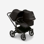 Bugaboo Donkey 5 Duo bassinet and seat pram-Midnight black sun canopy, midnight black fabrics, black chassis