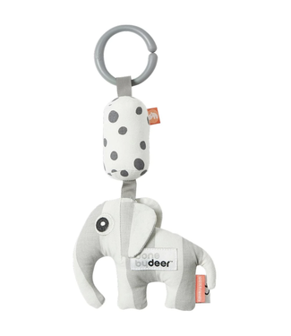 Done by Deer Baby To-Go Friend Rattle – Elphee Grey