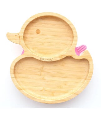 Eco Rascals Duck Plate-Pink