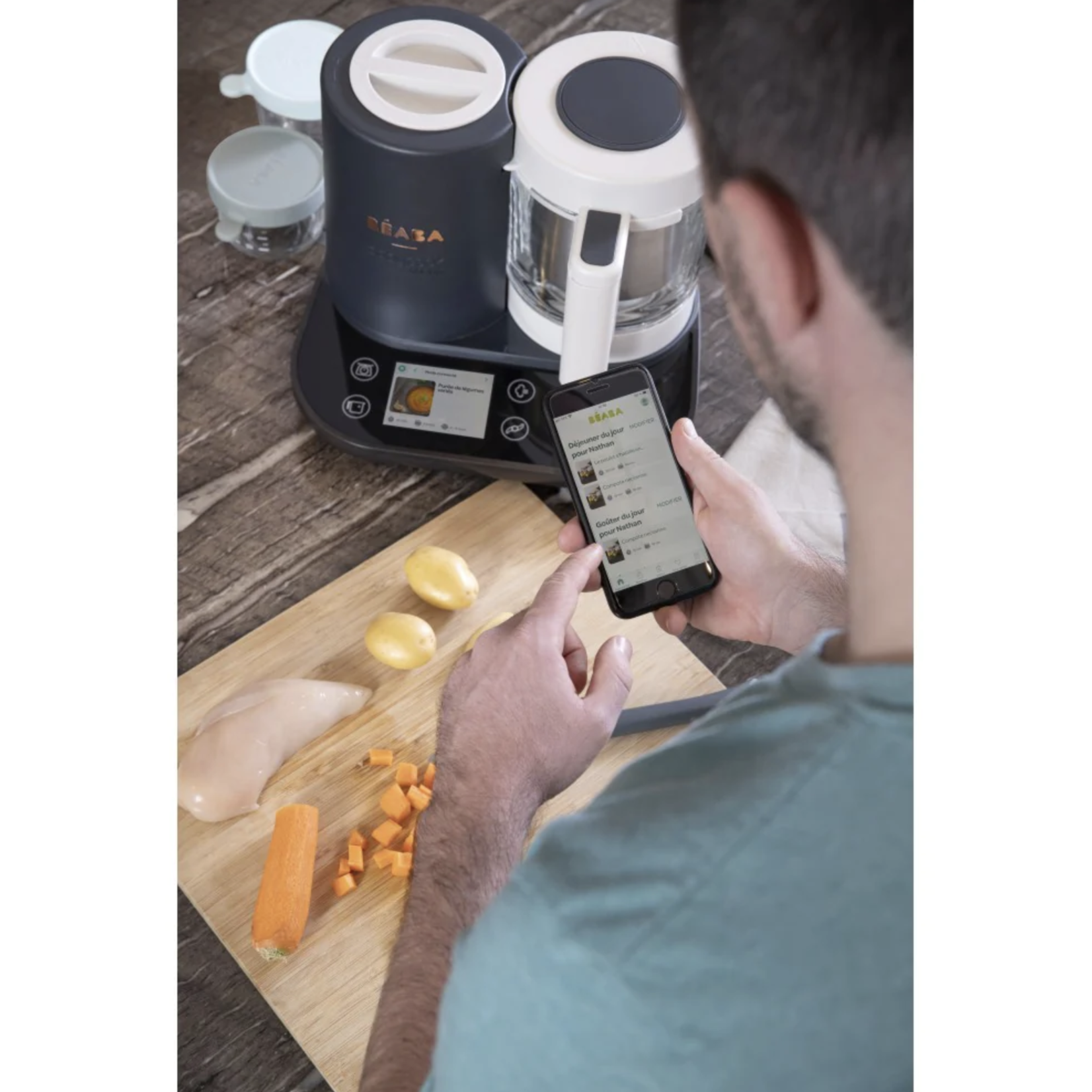 BEABA Babycook Smart Robot Cooker - Charcoal Grey