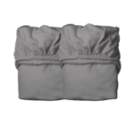 Leander ORGANIC Cot Sheets-Cool Grey