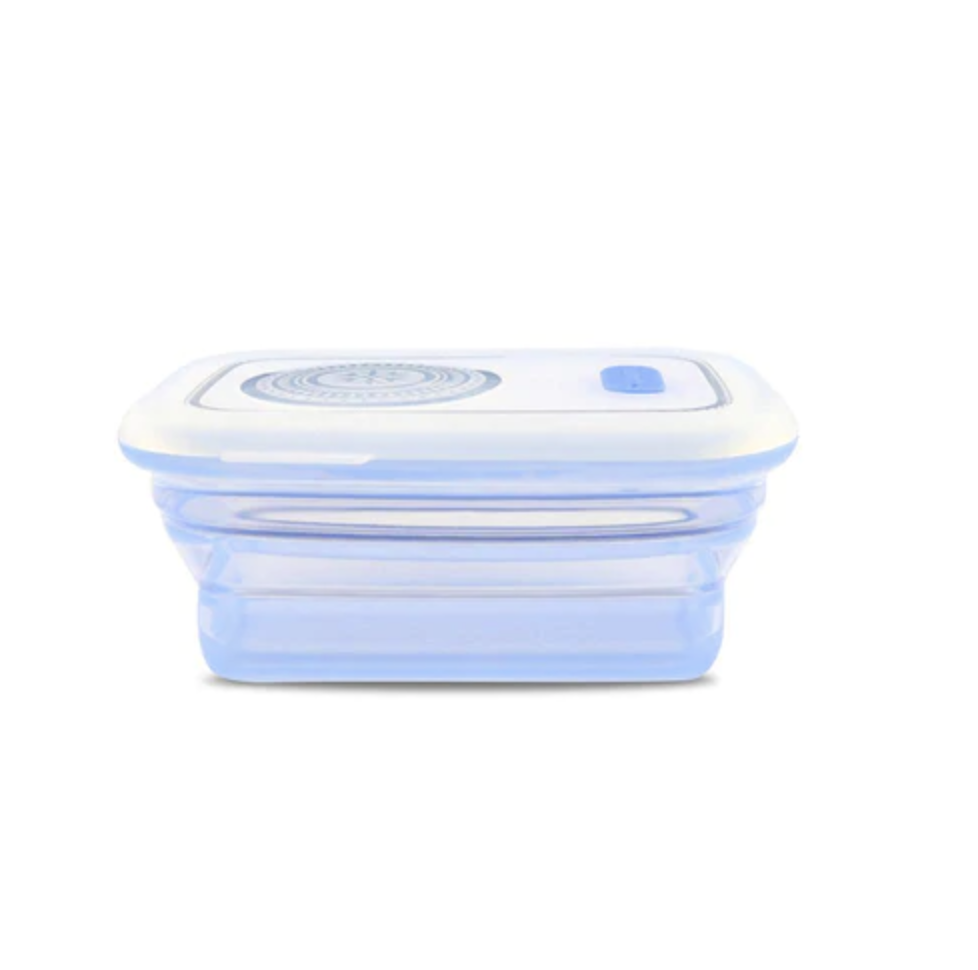 Haakaa Silicone Collapsible Food Storage Container New & Improved Blue