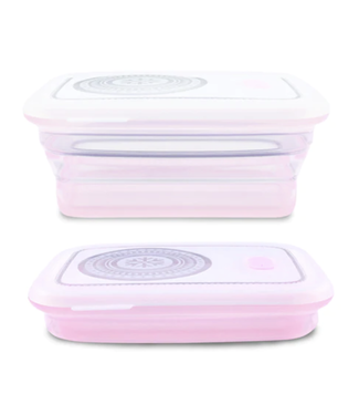 Haakaa Silicone Collapsible Food Storage Container New & Improved Pink 1160ml