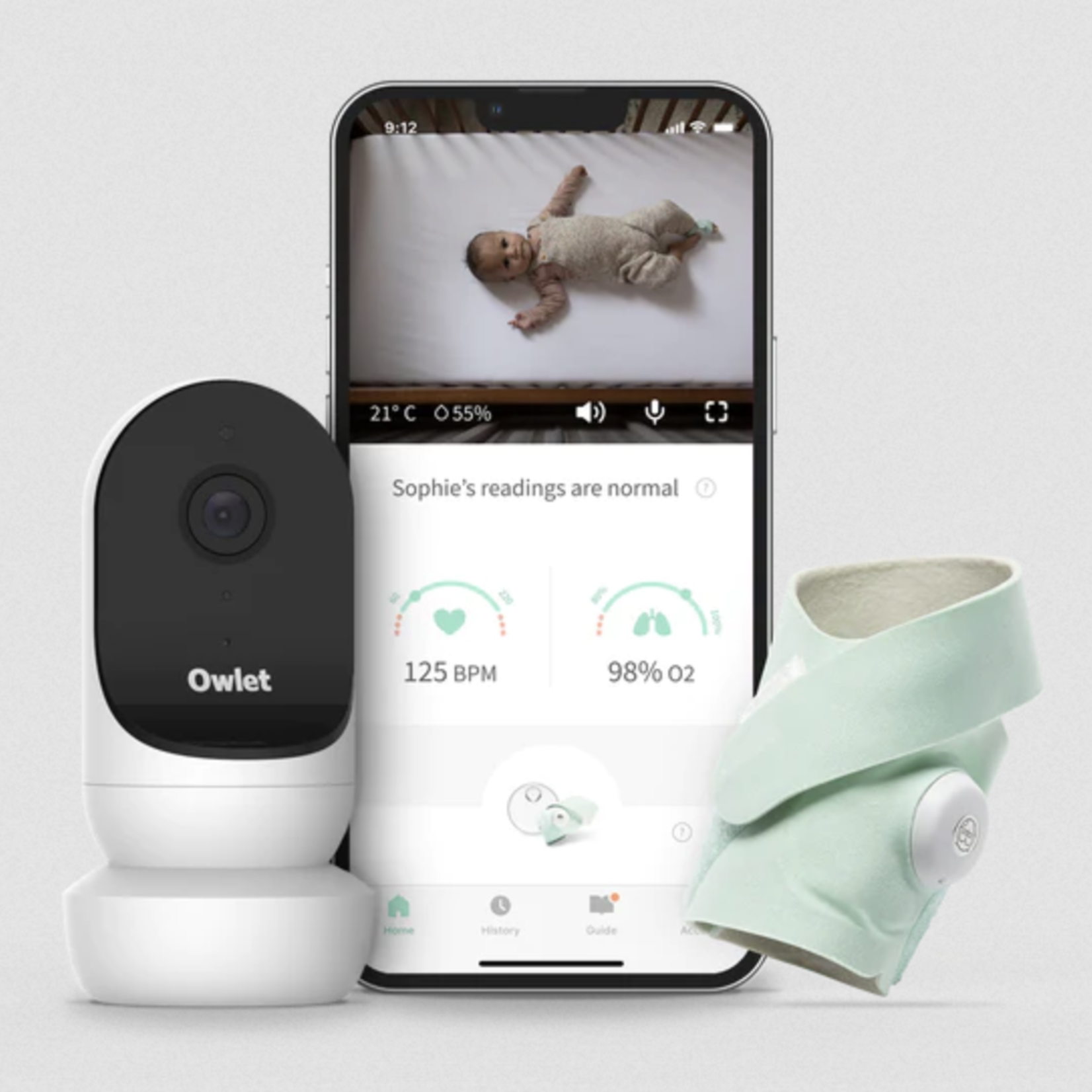 Owlet Monitor DUO 2 - Smart Sock 3 & Cam 2