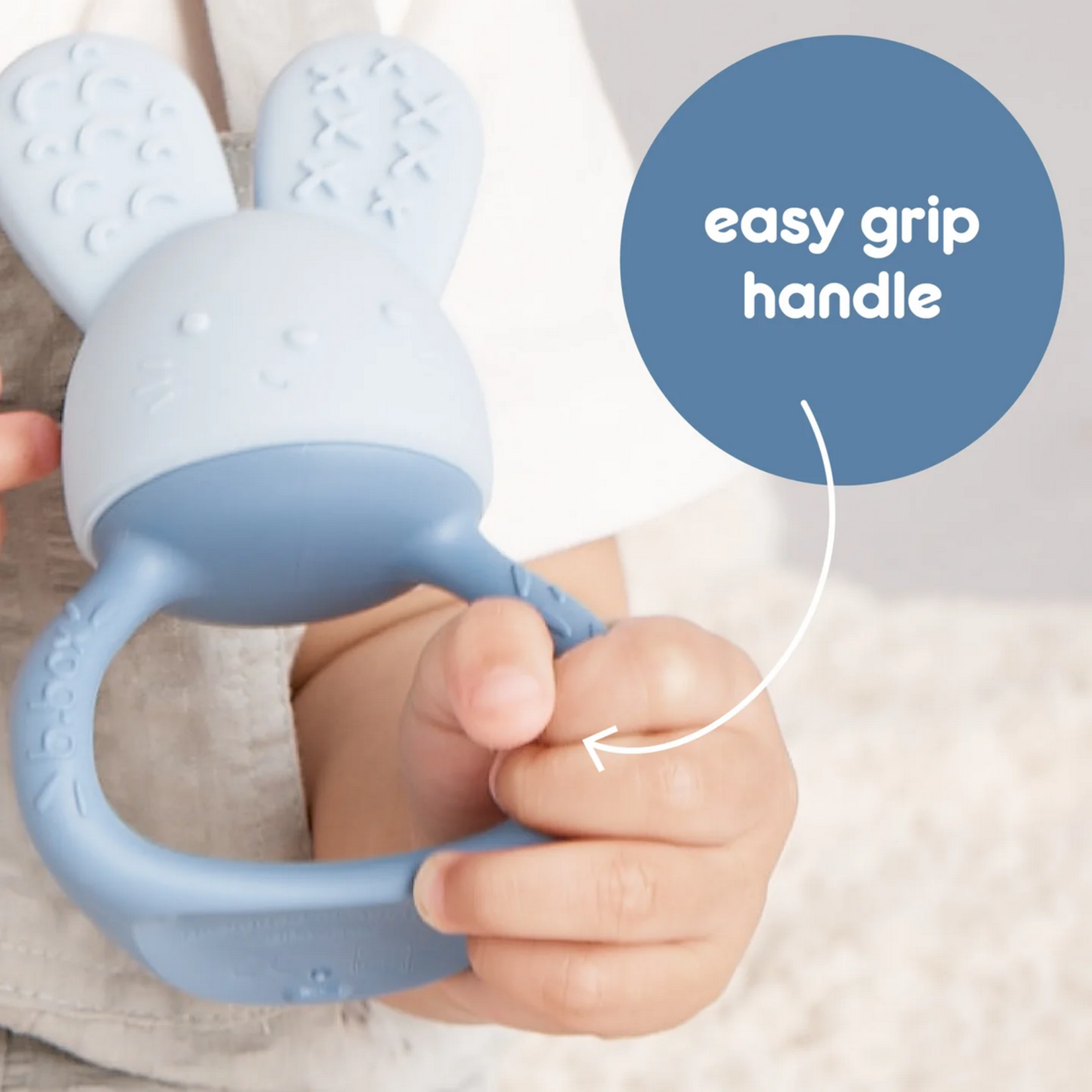 B.Box Chill + Fill Teether- lullaby blue