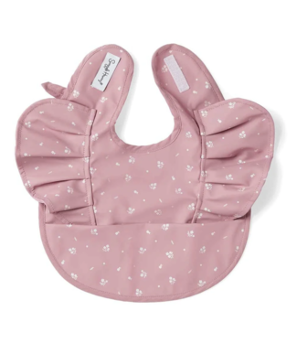 Snuggle Hunny Snuggle Bib Waterproof Pink Fleur Frill