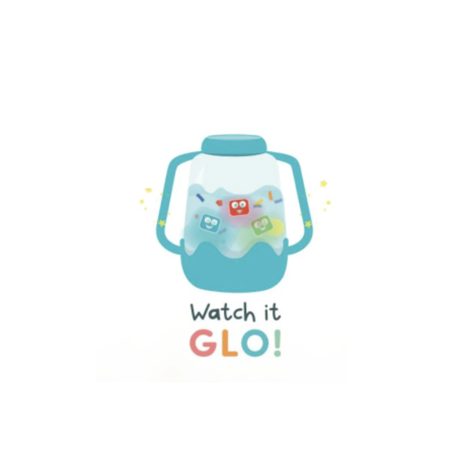 Jellystone Designs Glo Pal Sensory Play Jar-Blue