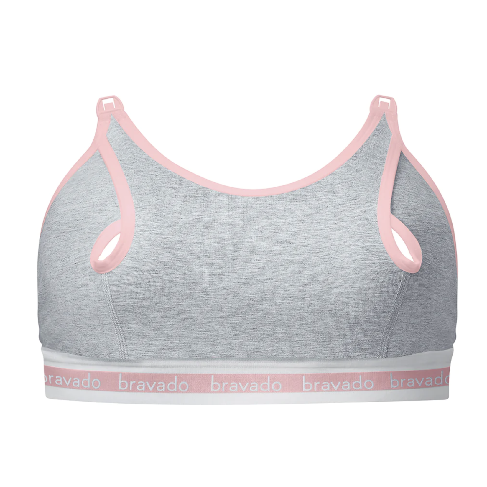 Bravado Clip And Pump Hands-Free Nursing Bra Accessory - Sustainable-Dove Heather With Dusted Peony