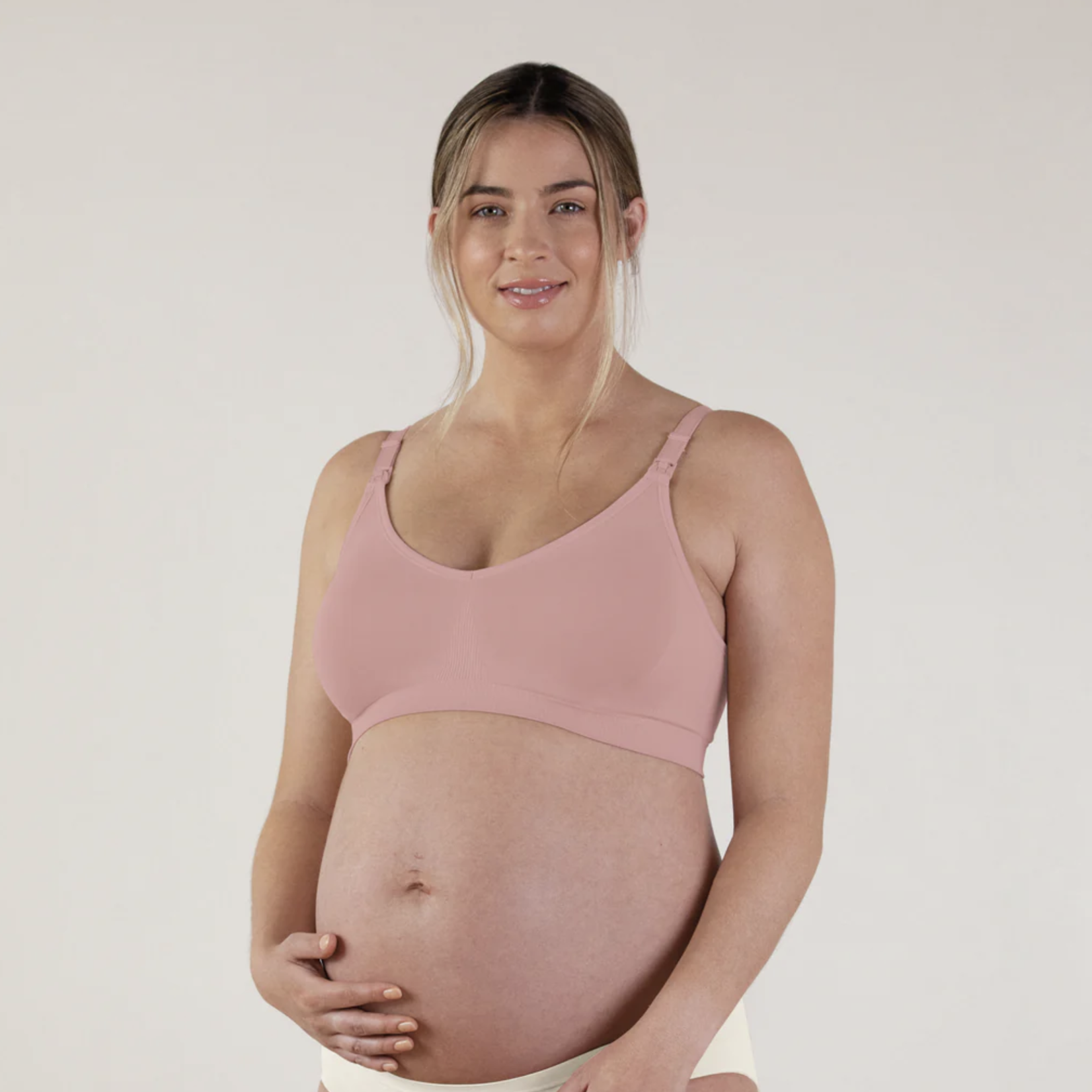 Bravado Designs Basic Sustainable Pumping and Nursing Bra in Soft Rose