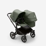 Bugaboo Donkey 5 Duo bassinet and seat pram-Forest green sun canopy, forest green fabrics, black chassis