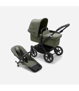 Bugaboo Donkey 5 Mono complete Forest green sun canopy, forest green fabrics, black chassis + Bonus Gift Total Value $259.95