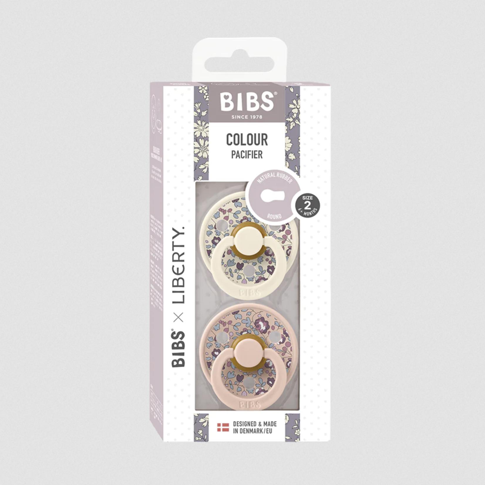BIBS x LIBERTY Colour 2 Pack Ivory/Blush